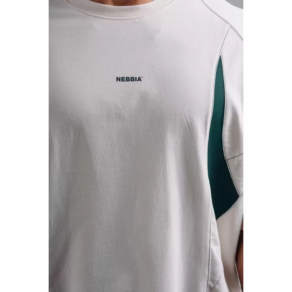  Tricou supradimensionat cu capac pompă NEBBIA PRIMAL 871 CREMĂ 
