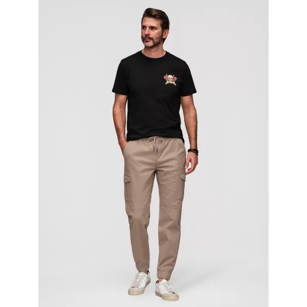  Pantaloni pentru bărbați OMBRE OM-PAJO-0290 BEJ 