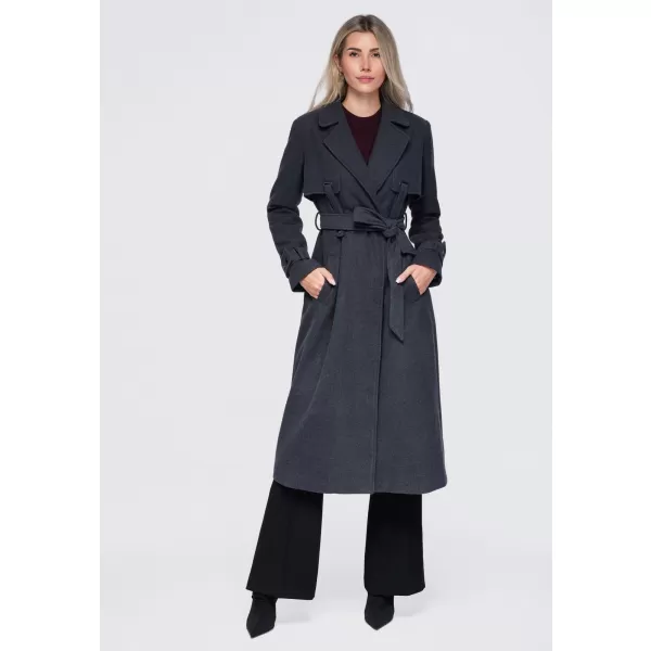  Palton de damă OMBRE OW-CT-E0005 GRI ÎNCHIS 