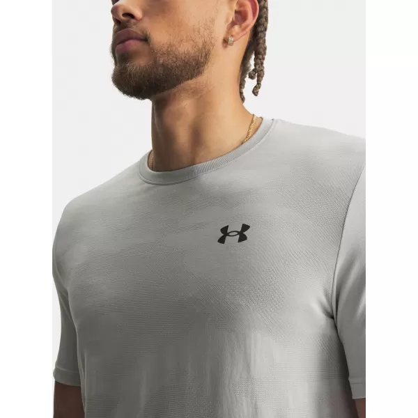  Tricou pentru bărbați UNDER ARMOUR VANISH ELITE SMLS SS CAMO 6010589-069 GRI 