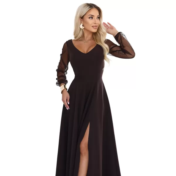  Rochie NUMOCO 640-8 MARO CIOCOLATA 