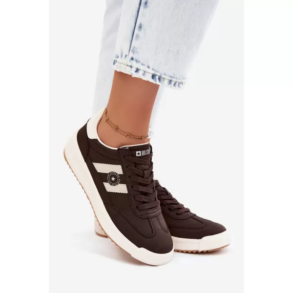  Adidași de damă BIG STAR SHOES UU274024 MARO/BEJ 
