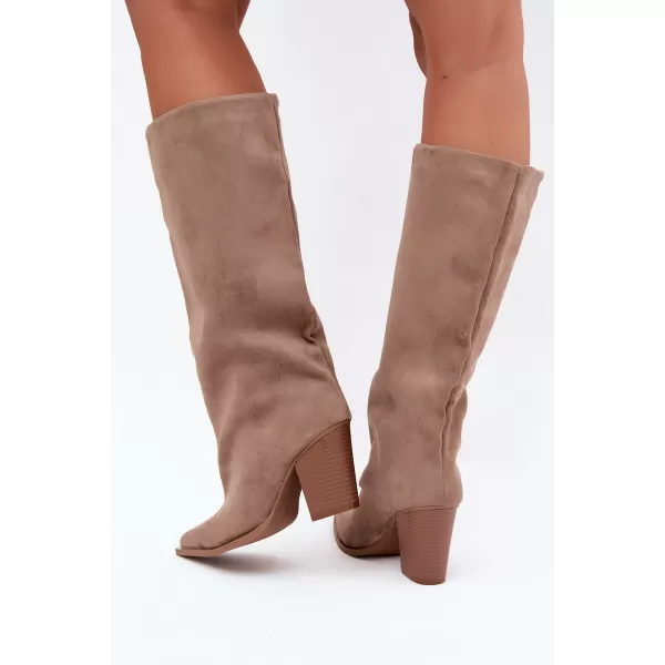  Cizme de dama BOTO 2576A KAKI 