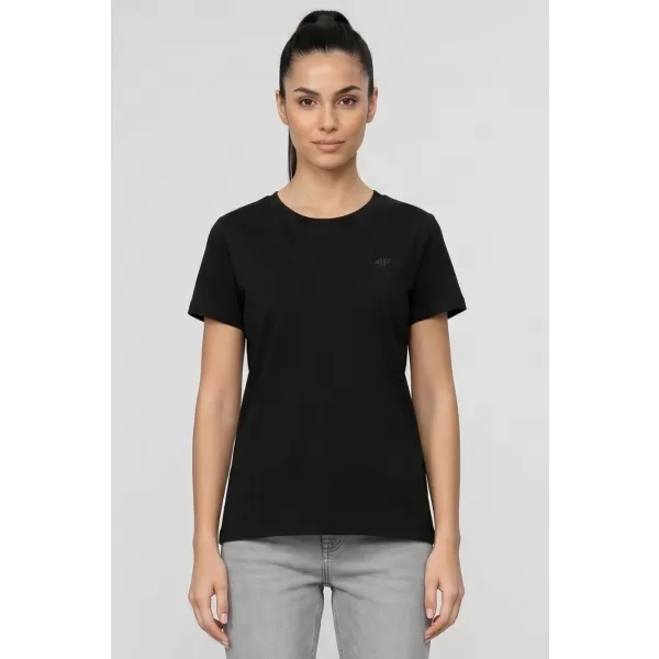  Tricou pentru femei 4F WAW25TTSHF2350 NEGRU ADÂNC 