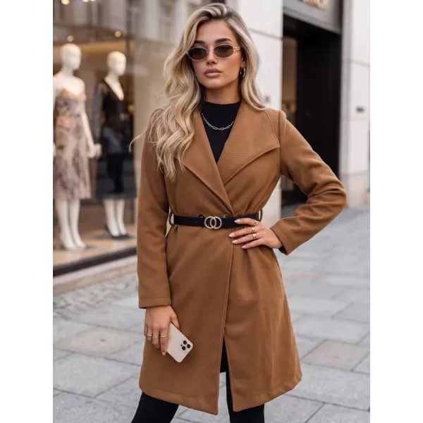  Palton de damă DSTREET NY0641 CARAMEL 