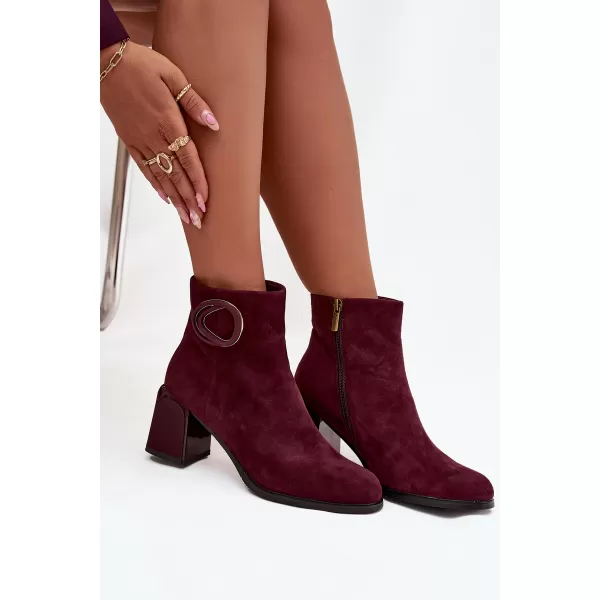  Botine de dama ARTIKER 57C0016 BORDO 