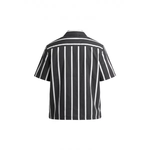  Cămașă pentru bărbați URBAN CLASSICS TB8429-00826 NEGRU/ALB 