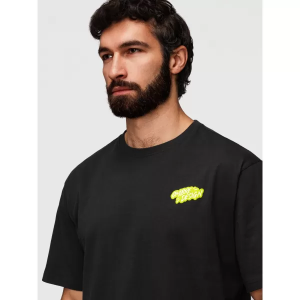  Tricou pentru bărbați OMBRE OM-TSPT-0288 NEGRU 
