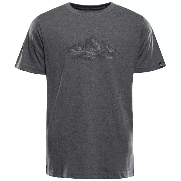  Tricou funcțional pentru bărbați ALPINE PRO GREM 3 VARIANTA DE COMPUTER GRI ÎNCHIS ADEVĂRAT 