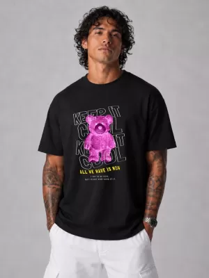 Tricou pentru bărbați DSTREET NX1030R-BK-O NEGRU