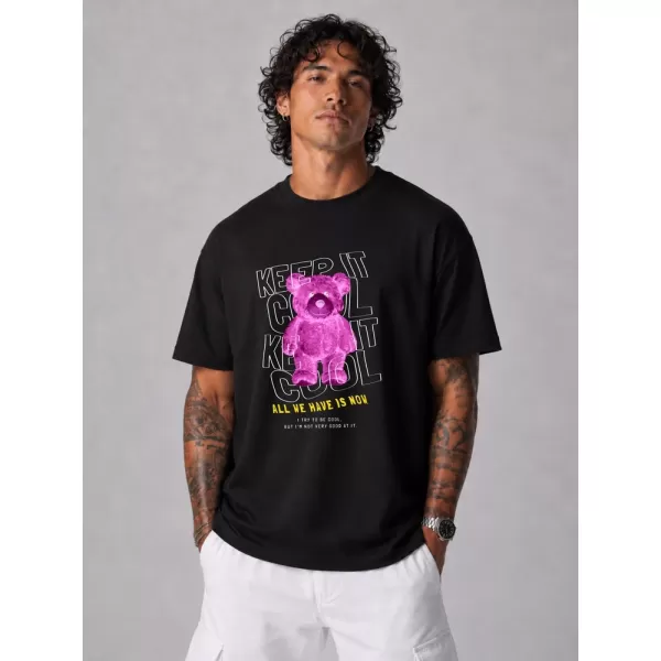  Tricou pentru bărbați DSTREET NX1030R-BK-O NEGRU 