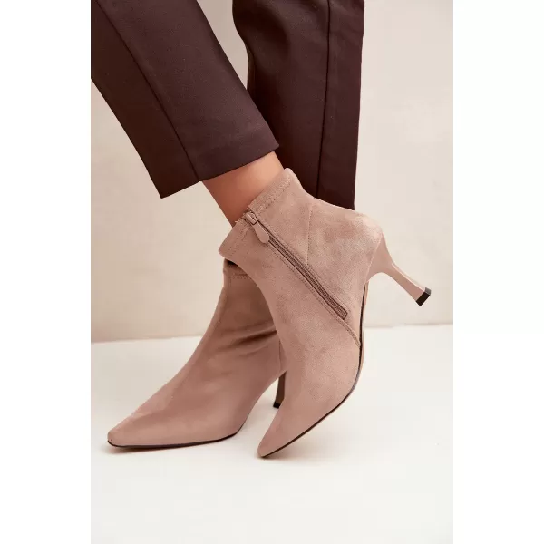  Botine de dama BOTO 7107 BEJ 