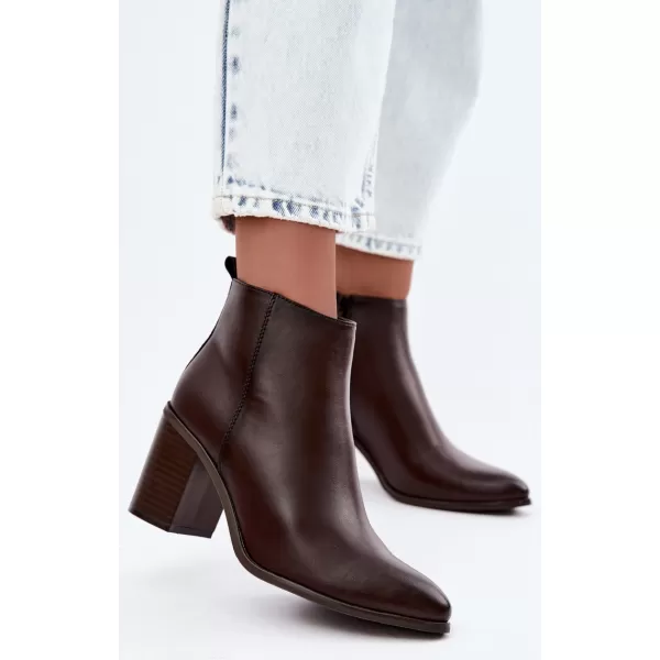  Botine de dama SERGIO LEONE BT-50-S CIOCOLATĂ 