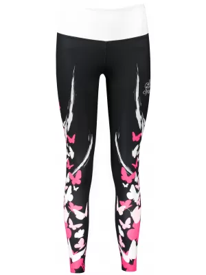 Jambiere lungi premium pentru femei (dimensiuni noi) ALTISPORT VOJ/ALW022LEG05 ROZ NEGRU