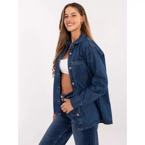  Cămașă de damă SUBLEVEL D80026BI11280M314 ALBASTRU ÎNCHIS 
