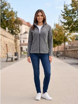 Hanorac de damă din fleece ALTISPORT ALW002852 EVIDENȚIERE NEAGRĂ