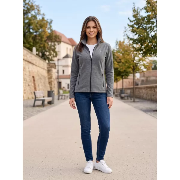  Hanorac de damă din fleece ALTISPORT ALW002852 EVIDENȚIERE NEAGRĂ 