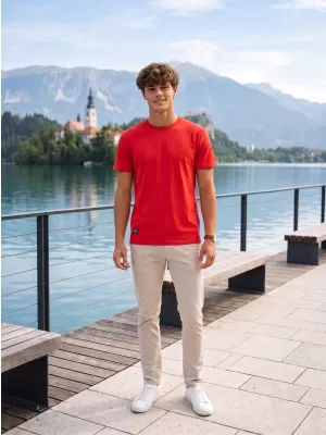 Tricou pentru bărbați ALTISPORT NP/ALMST20001 ROȘU STACOJIU