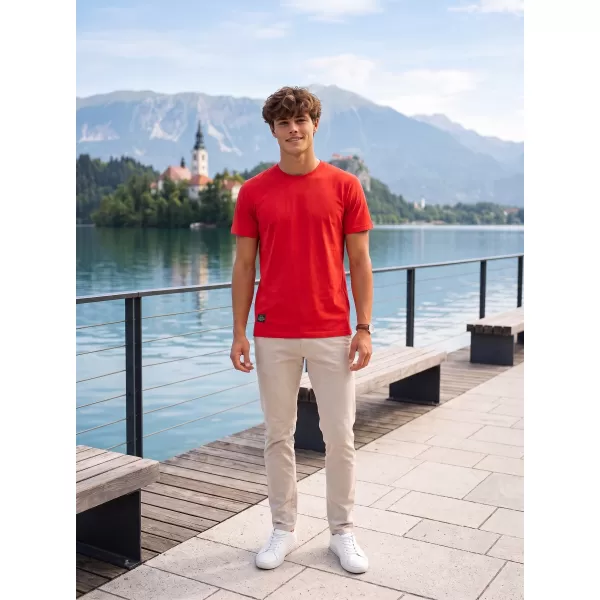  Tricou pentru bărbați ALTISPORT NP/ALMST20001 ROȘU STACOJIU 