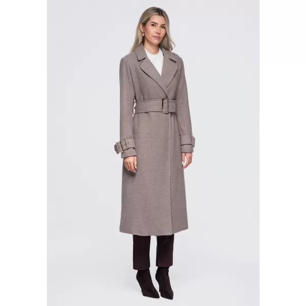  Palton de damă OMBRE OW-CT-E0006 DE CULOAREA CAFELEI 