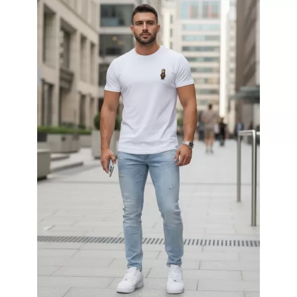  Tricou pentru bărbați DSTREET NX5101R-WH ALB 