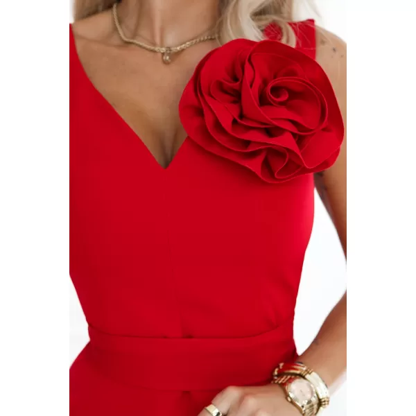  Rochie de femei NUMOCO 669-4 ROŞU 