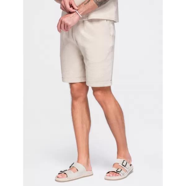  Pantaloni scurți pentru bărbați OMBRE OM-SRCS-0207 CREMĂ 
