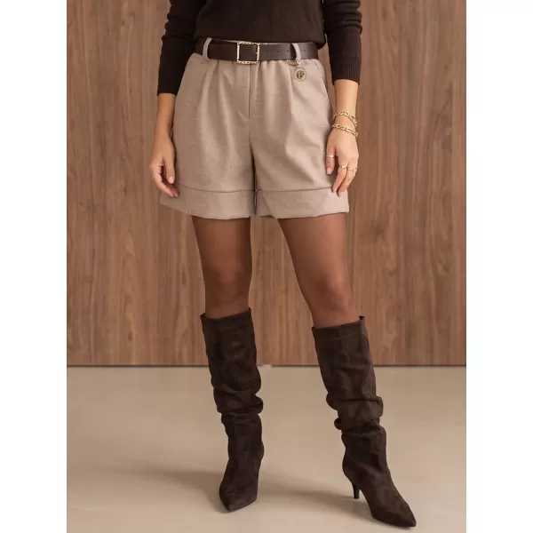  Pantaloni scurți de damă DSTREET SY0628 BEJ 
