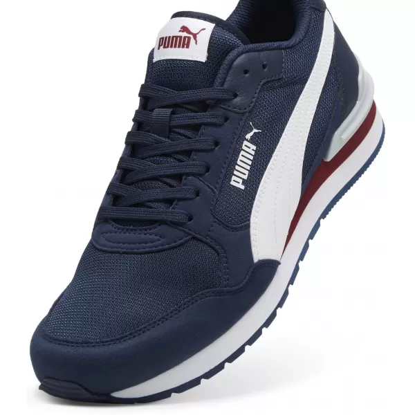  Cizme PUMA ST RUNNER V4 MESH 39966602 CLUB NAVY/ CLUB NAVY/PUMA WHITE/TEAM REGAL RED/PLATINUM GREY 