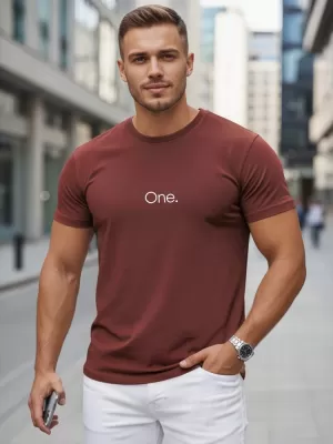 Tricou pentru bărbați DSTREET NX5125R-BU CLARET