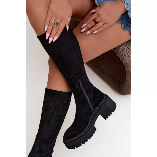  Cizme de dama BOTO 9671A-1 NEGRU 