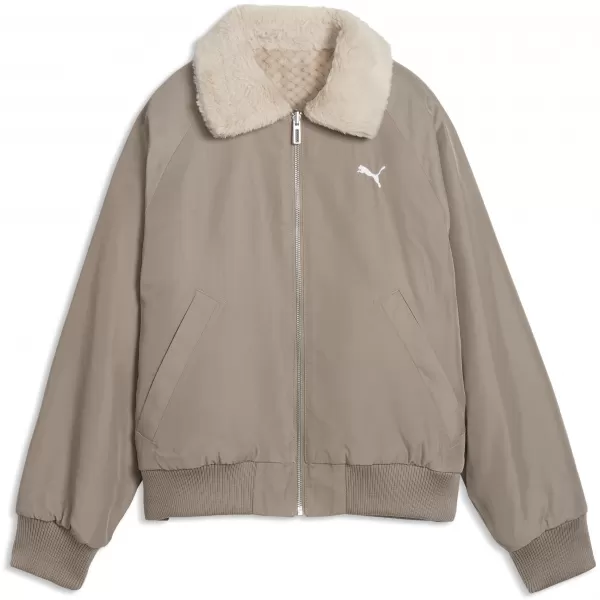  Geaca de dama PUMA REVERSIBLE BLOUSON HIGH LOFT LINING JACK 69456681 GRI ȘOARECE 