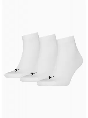 Șosete PUMA UNISEX QUARTER PLAIN 3P 93858909 ALB