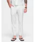 Pantaloni pentru bărbați OMBRE OM-PACP-0311 APROAPE ALB