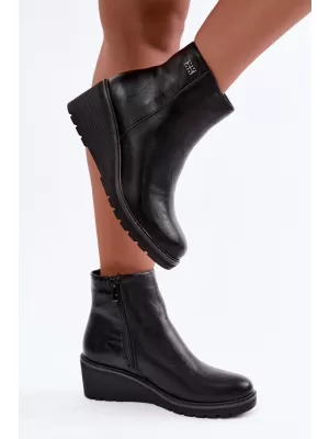 Botine de dama BOTO RMR2510-2 NEGRU
