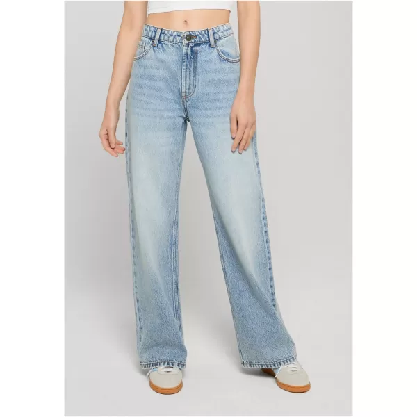  Pantaloni de dama URBAN CLASSICS TB8141 MURDAR ALBASTRU DESCHIS SPĂLAT CU ACID 