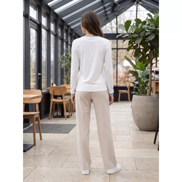  Tricou de damă KIXMI ADINA ALB 