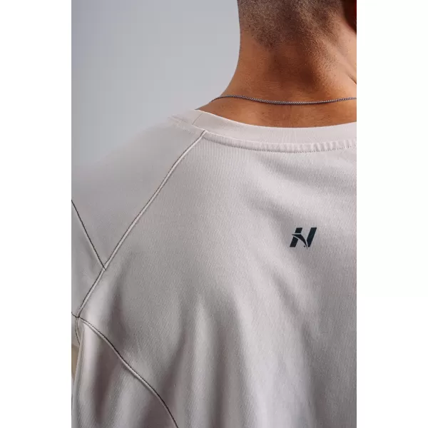  Tricou supradimensionat cu capac pompă NEBBIA PRIMAL 871 CREMĂ 
