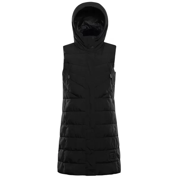  Vestă caldă de damă ALPINE PRO HERDA 3 NEGRU 