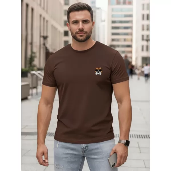  Tricou pentru bărbați DSTREET NX0125R-CH MARO 