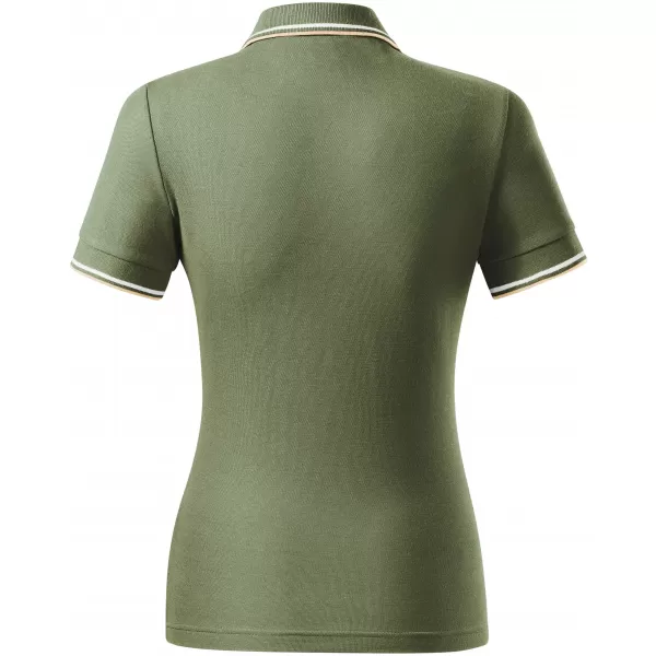  Tricou de damă cu guler MALFINI FOCUS 233 KAKI 