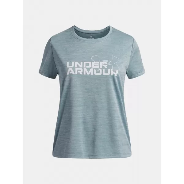  Tricou fetita UNDER ARMOUR TECH TWIST WDMK LOGO SS 6007134-466 ALBASTRU 