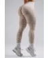Jambiere compresive push-up cu imprimeu leopard NEBBIA PRIMAL 849 LEOPARD CREM