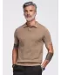 Tricou polo pentru bărbați OMBRE OM-POSS-0178 MARO DESCHIS