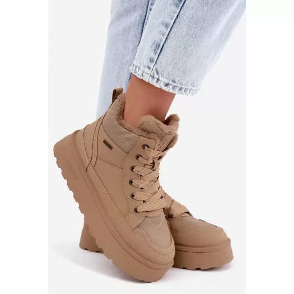 Oameni de zăpadă pentru femei BIG STAR SHOES UU274166 BEJ 