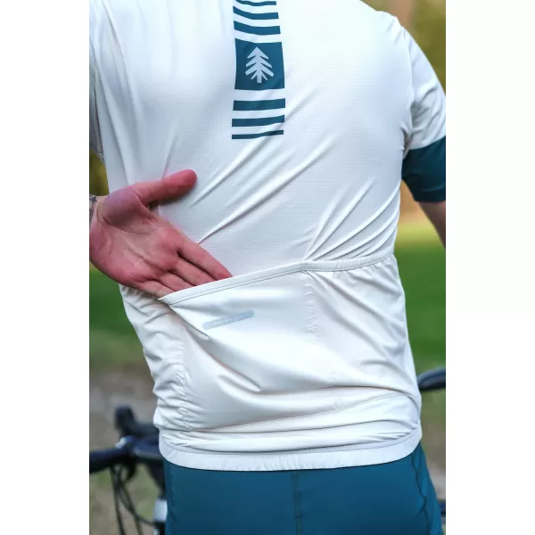  Tricou de ciclism pentru bărbați NORDBLANC STEER NBSMF8080 BEJ 