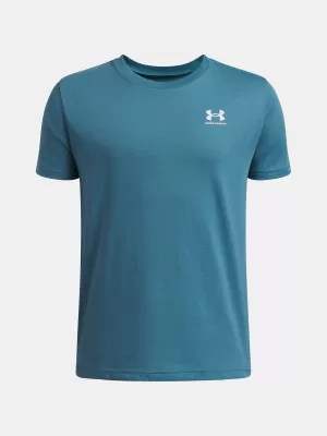 Tricou băieți UNDER ARMOUR B SPORTSTYLE LC SS 1389962-466 ALBASTRU