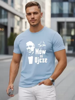 Tricou pentru bărbați DSTREET NX5145R-SK ALBASTRU DESCHIS