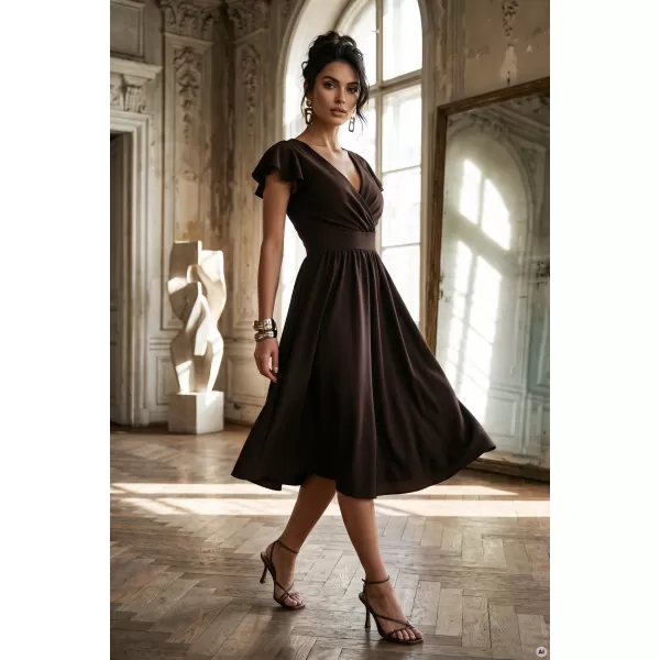  Rochie NUMOCO 425-19 MARO CIOCOLATA 