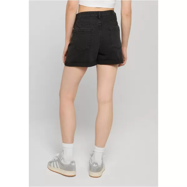  Pantaloni scurți de damă URBAN CLASSICS TB8371 NEGRU SPALAT 